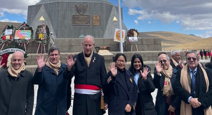 Embajada de Colombia en Perú participó en las actividades de conmemoración de la Batalla de Junín