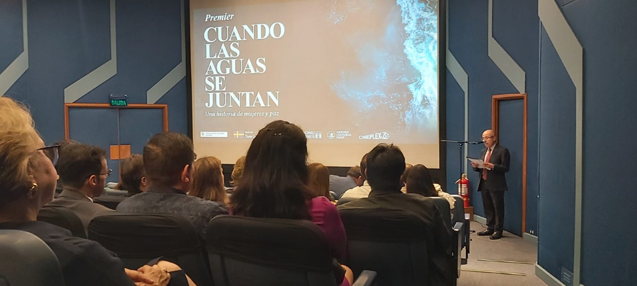 Para conmemorar el Día de la Mujer se estrenó el documental “Cuando las aguas se juntan: una historia de mujeres y paz”