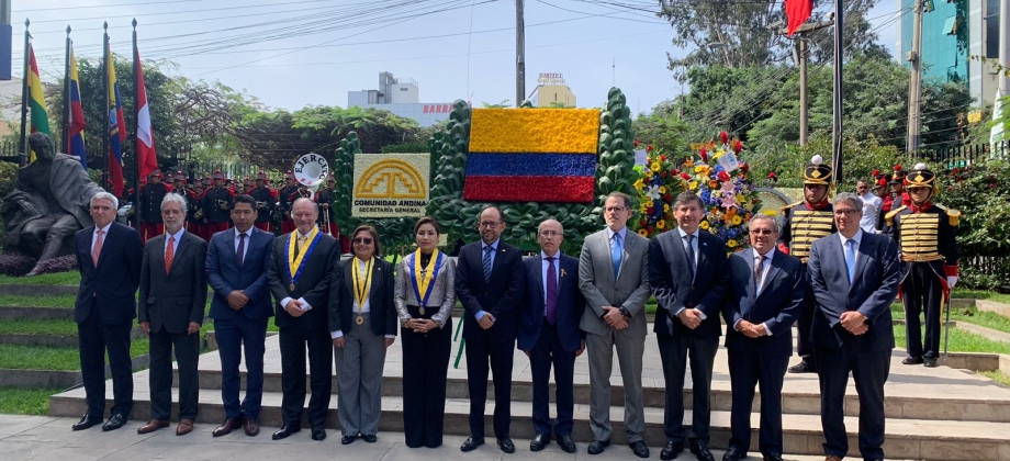 Embajada de Colombia en Perú conmemoró el Día de la Independencia en la Comunidad Andina