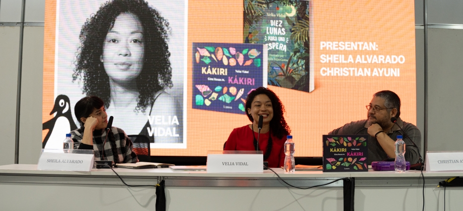 Colombia impulsa su literatura en Perú con la participación de Velia Vidal Moreno en la Feria Internacional del Libro de Lima