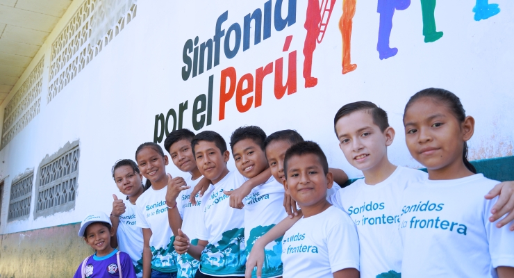 Niños y niñas de Colombia y Perú se presentaron en el concierto Sonidos de la Frontera